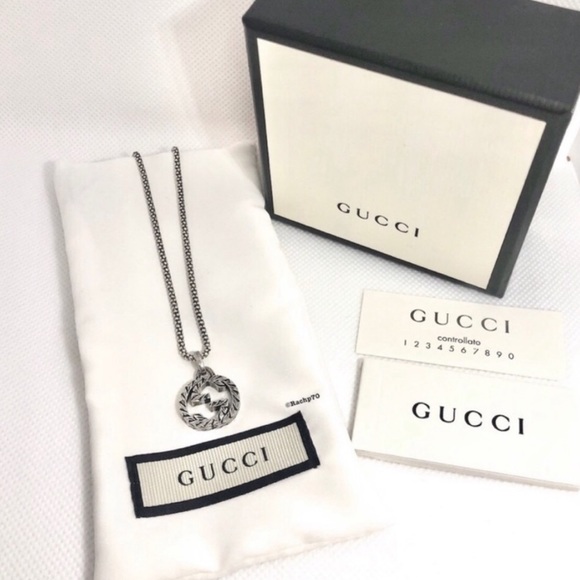 New Authentic Gucci Interlocking GG Pendant Charm - Picture 6 of 8